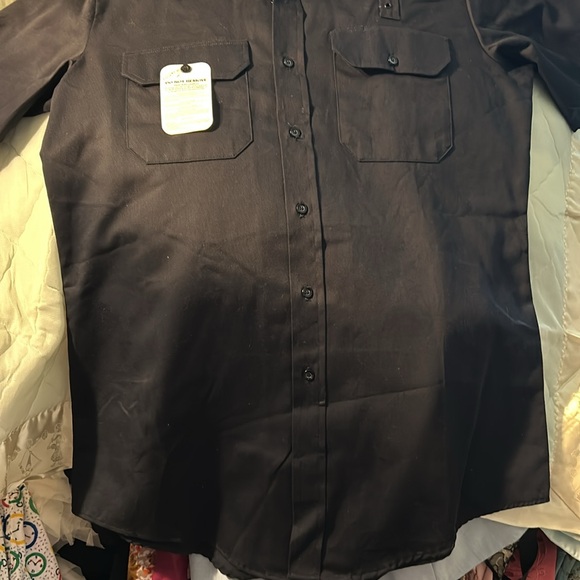 3/$40 NWT BLACK Flying Cross Distinguished Service Uniform Shirt USA Union Made - Picture 3 of 6